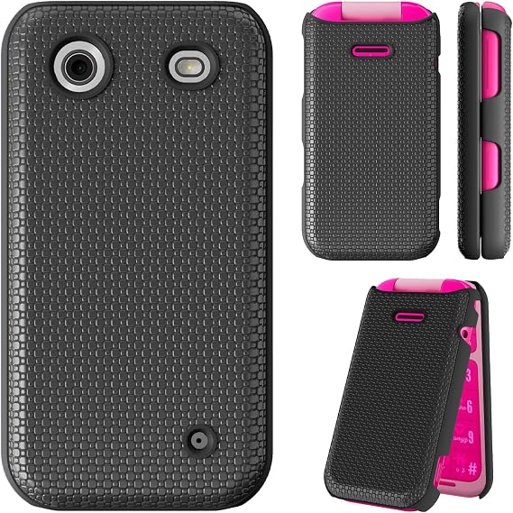 Ailiber for HMD Barbie Flip TA-1681 Case Slim Cover, Screen Protector-Black