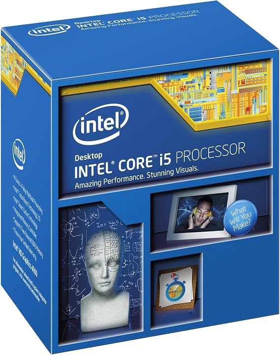 Intel Core i5 4670 Quad Core Retail CPU (Socket 1150, 3.40GHz, 6MB, Haswell, 84W, Intel Graphics, BX80646I54670, 4th Generation Intel Core, Turbo Boost Technology 2.0)