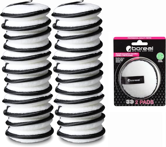 24 Pack Washable Microfiber Makeup Remover Pads, Organic Sponges and Reusable Facial Cleansers