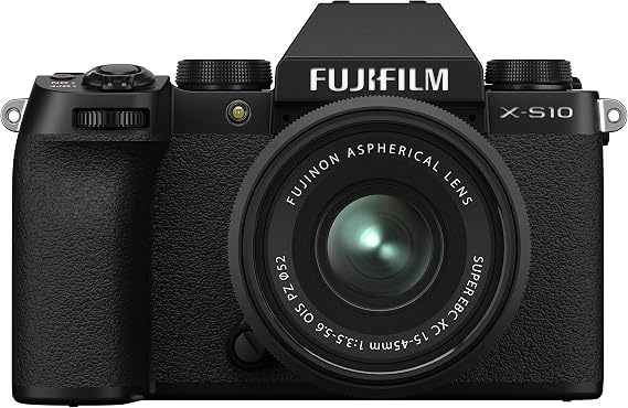 FUJIFILM Mirrorless Digital Camera X-S10 Lens Kit XC15-45 F X-S10LK-1545 Black