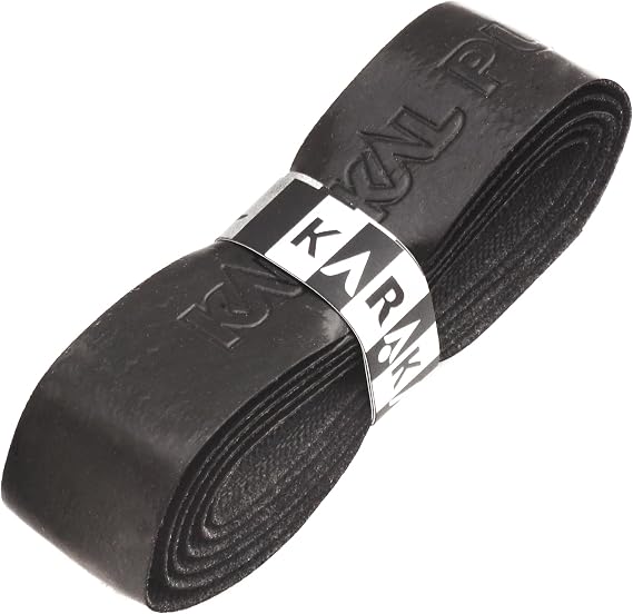 Karakal - PU Super Grip - Self-Adhesive Grip Tape for Badminton, Squash, Tennis, Hockey Stick or Ice Hockey Stick – Pack of 5 or 24 – Assorted Colours, Black , 2 Grips