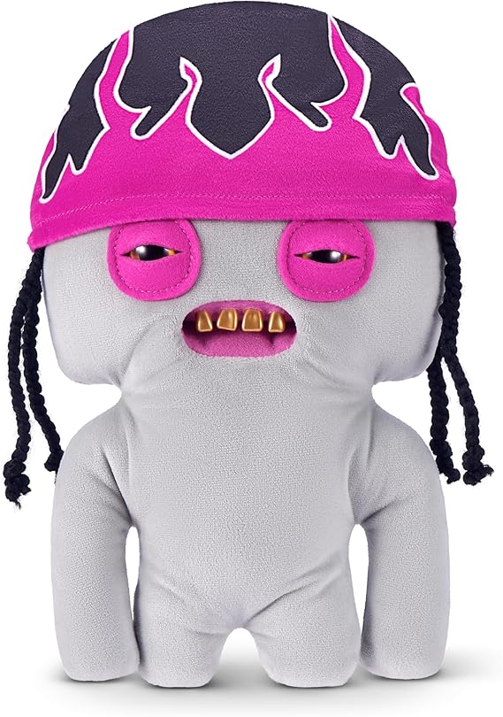 Fuggler Fugg Life 9-Inch Plush Toy (Squidge) by ZURU – Funny Ugly Monster Stuffed Animal with Human-Like Teeth, Quirky Collectible Plush for Kids, Tweens, Teens, Adults & Weird Toy Lovers