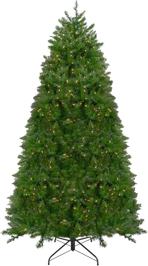 Northlight Pre-Lit Northern Pine Full Artificial Christmas Tree with Warm Clear LED Lights, 14'