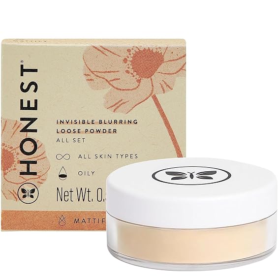 Honest Beauty Talc-Free Translucent Loose Setting Powder, Invisible Matte Finish, EWG Verified Vegan Cruelty Free .56 oz