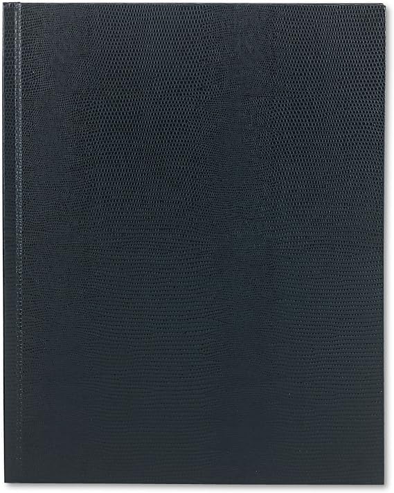 Blueline Executive Journal, Lizard-Like Hard Cover, Ribbon Bookmark, 150 Pages, 10.75" x 8.5", Blue (A10.82)