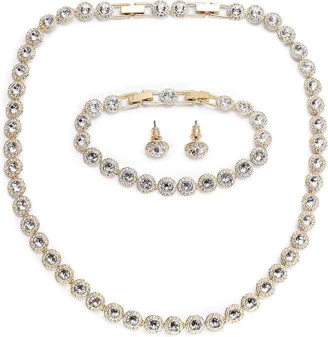 Swarovski Una Angelic Set, Round Cut, White