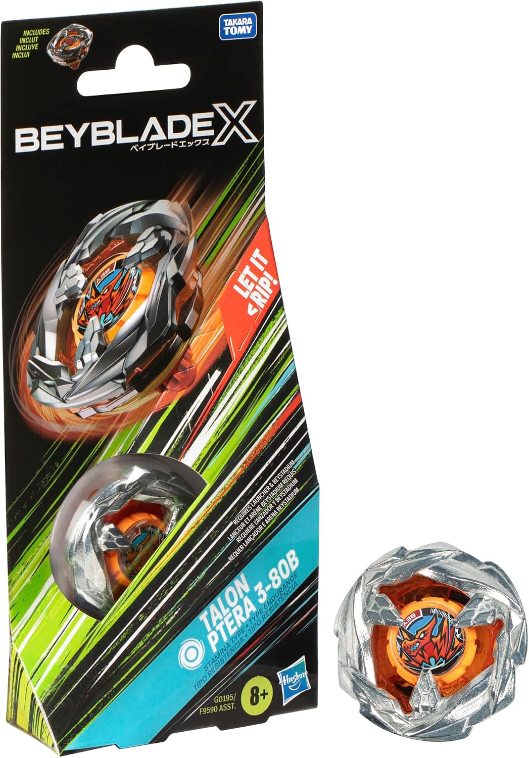 Hasbro Beyblade X Talon Pterra 3-80B - Spinning Top Booster Pack