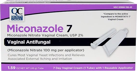 Quality Choice 7 Day Vaginal Cream 2% 1.59 Ounce (45g) Box