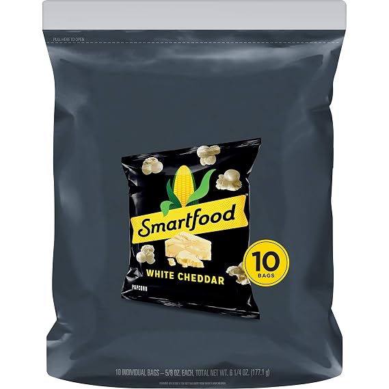 Smartfood Popcorn, White Cheddar, 0.625 bags (10 Pack)