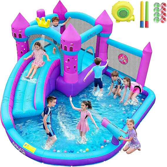 Bounce House with Water Slide 83060