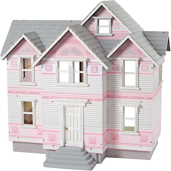 Melissa & Doug Classic Heirloom Victorian Wooden Dollhouse [White]