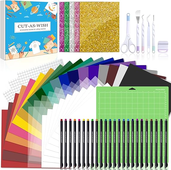 Cutaswish The Ultimate Accessories Bundle for Makers and All Explore Air-80pcs Perfect Tools and Accessories Kit as Gifts,Instantly Create Amazing Crafting Projects