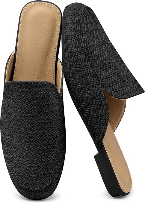Closed Toe Mules for Women: Comfortable Slip On Backless Loafers