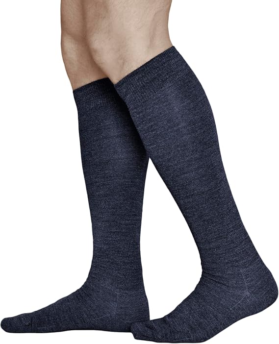 vitsocks Men's 80% MERINO WOOL Long Knee High Length Winter Socks, Warm Breathable Woollen Over-the-Calf Knee-Highs