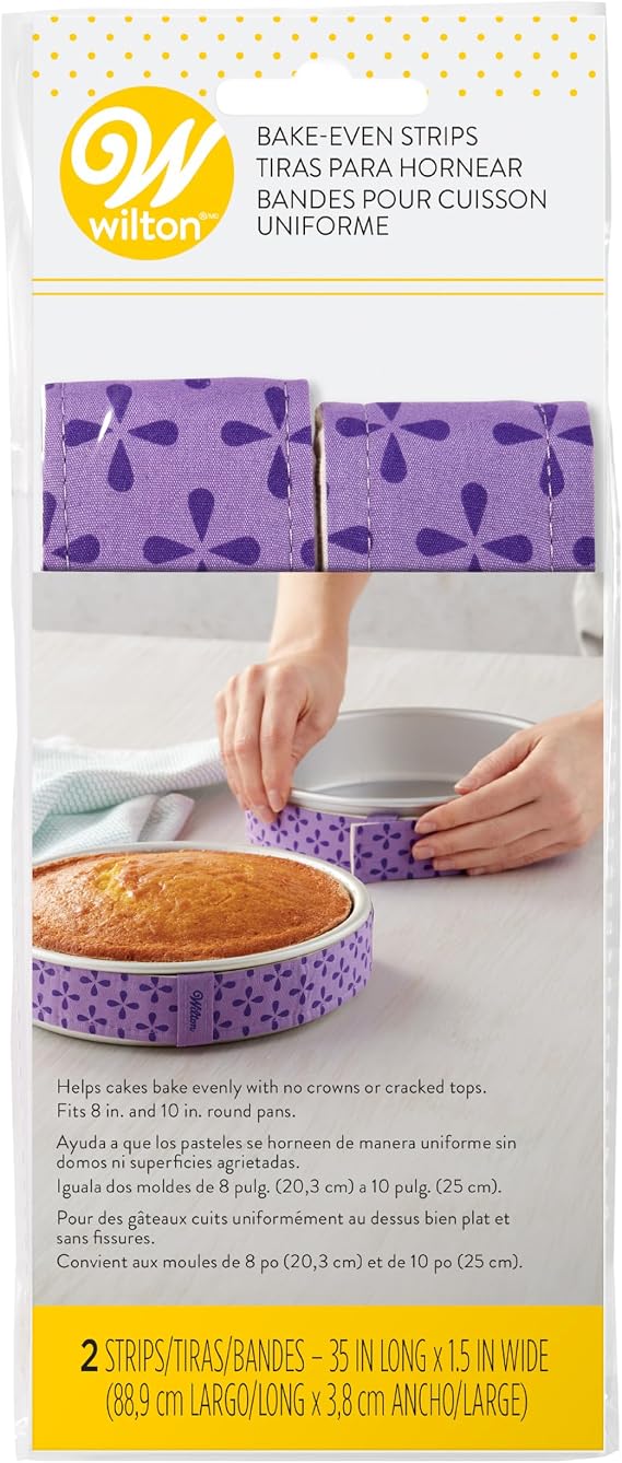 Wilton Bake Even Cake Strips, Level Cakes, 2-Piece Set