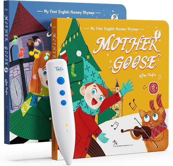 TEKFUN Mother Goose Nursery Rhymes Book with Reading Pen, 24 Songs