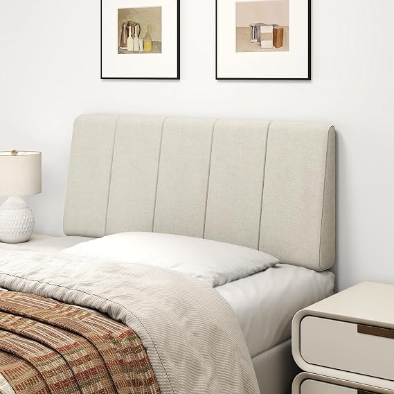Twin Size Headboard Only-No Assembly Required, Beige
