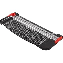Vantage Kağıt kesici (kullanışlı rulo kesici, 5 ila maksimum 12 yaprak kesme performansı, DIN A4'e kadar) siyah, 300 mm