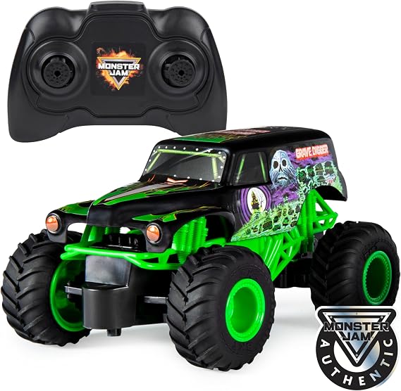 Monster Jam, Authentic Grave Digger RC, 1:24 Scale, 2.4 GHz, for Ages 4 and Up