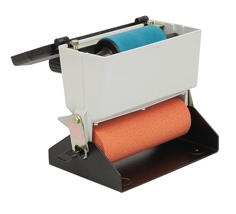 Virutex EM125T Handheld Glue Roller Wood Glue Applicator with Upper Roller, Flow Control Trigger, Dual Rollers for Vinyl & Synthetic Glue, Precision Gluing Tool