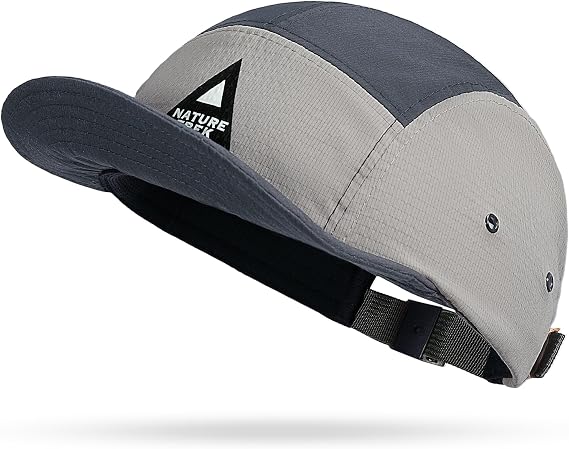 CLAPE Short Brim 5 Panel Running Hat, Lightweight Quick Dry Cap