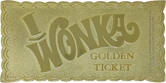 FANATTIK WILLY WONKA AND THE CHOCOLATE FACTORY - Collector's Edition Replica Golden Ticket