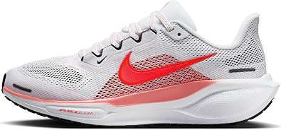 Women's Nike Pegasus 41 (109 - White/Bright Crimson-Magic Ember-Black)