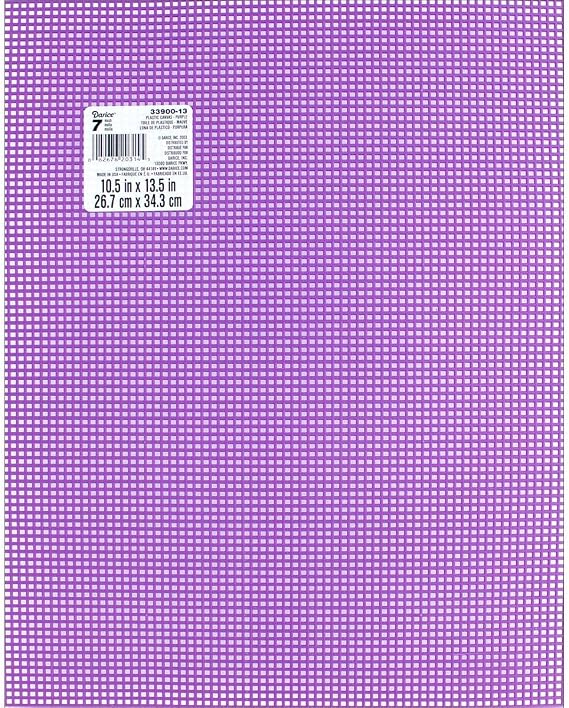 #7 Mesh Plastic Canvas - Purple - 10.5 x 13.5