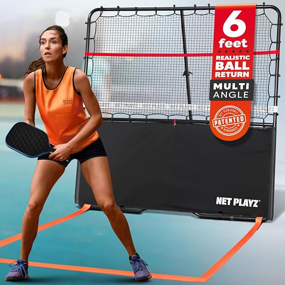 Pickleball Rebounder Training Aid: Adjustable Angles, Easy Setup & Storage - Improve Your Forehand, Backhand, Dink, and Volley Accuracy, Develop Your Kitchen Game