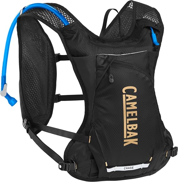 CamelBak Chase Race 4 Bike Hydration Vest with 50oz Reservoir, Lightweight Racing Fit for Fast Road and Gravel Riding, Black