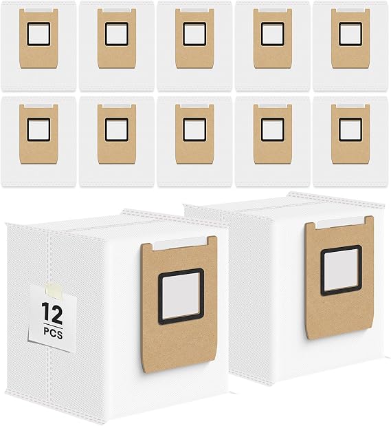 12 Pack C28 E25 E28 Dust Bag Compatible with eufy Omni C28 E25, E28, E20