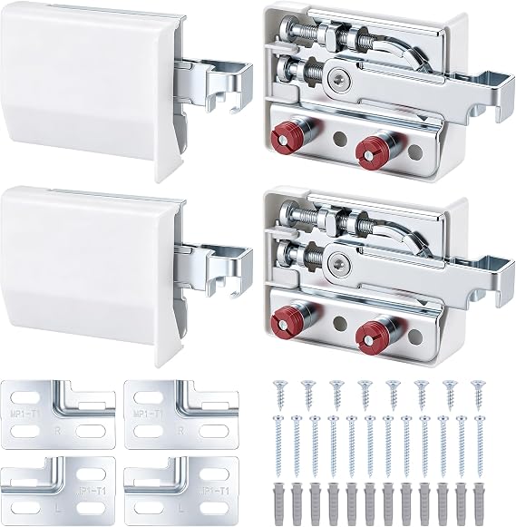 4 PCS Kitchen Cabinet Wall Brackets, 150kg Load Capacity