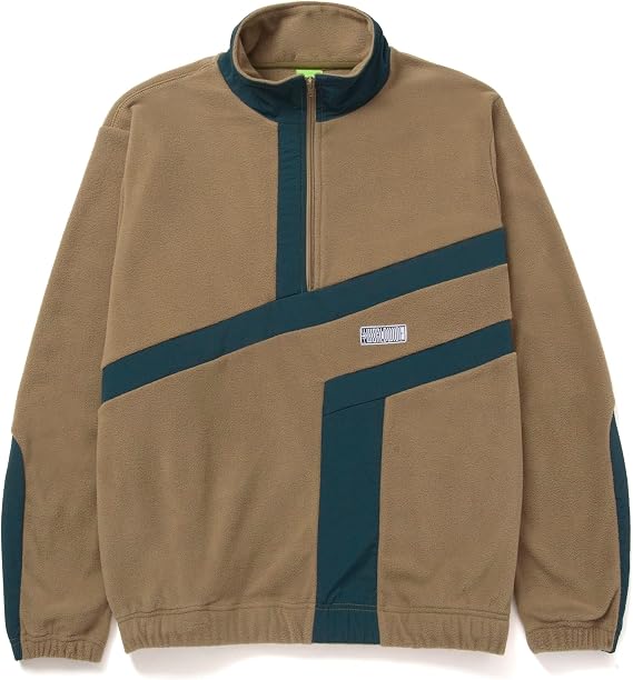 HUF Men's Quarter Zip Polar Fleece Pullover Jacket