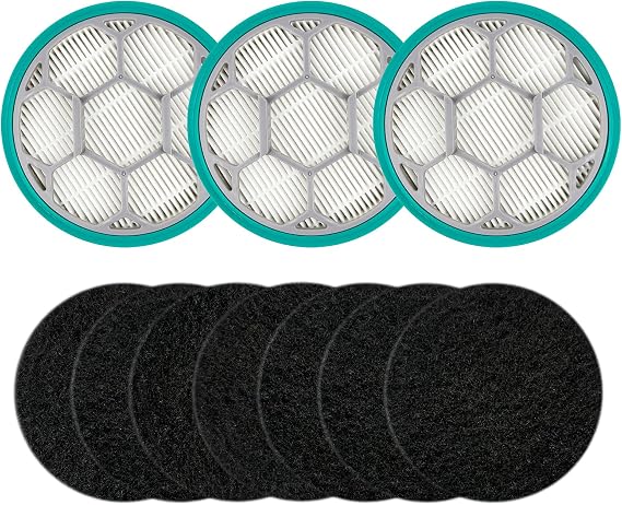 Kerneed Hepa filtre sünger yedek aksesuarları Neakasa/Neabot P1 Pro Pet bakım kiti ve vakum (3 Hepa filtreler+7 süngerler)