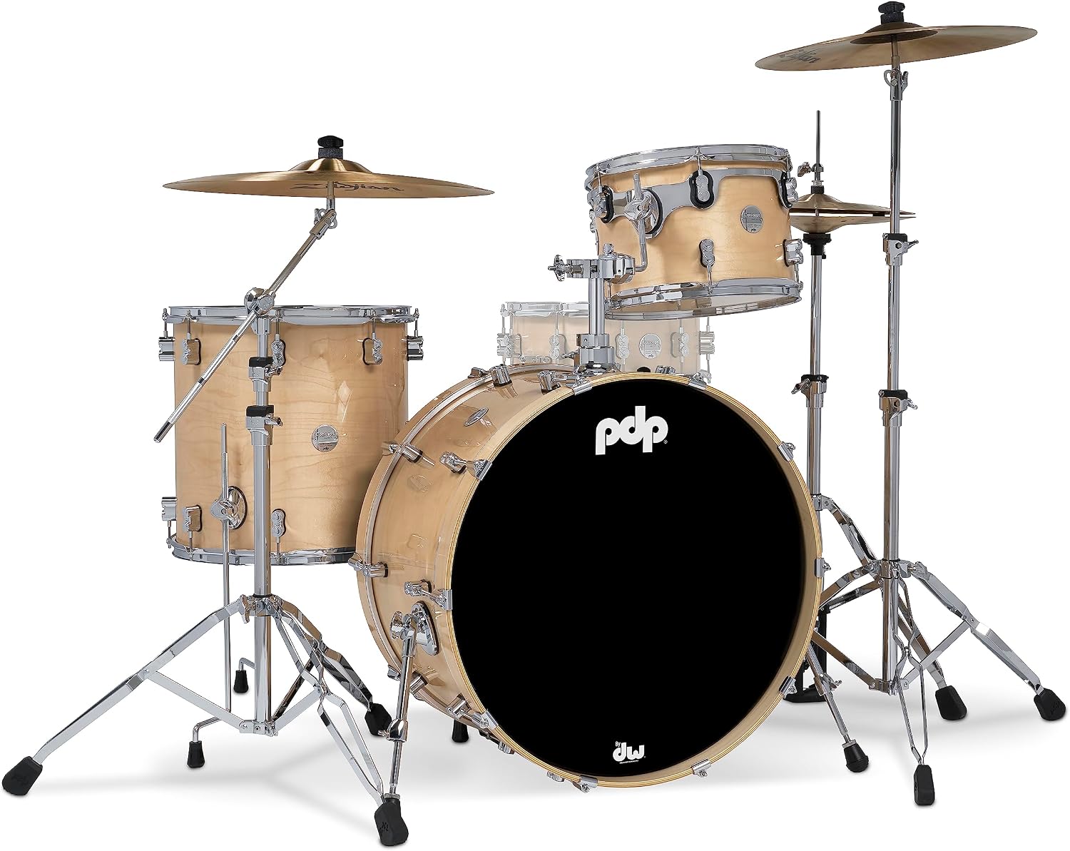 Pacific Drums & Percussion PDP Concept Maple 3-Piece Rock, Natural Drum Set Shell Pack PDCM24RKNA