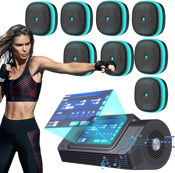 QUTBAG Split Smart Music Boxing Machine Wall Mounted Music Punching Machine with 10 Modes and Adjustable Speed Boxing Training Device with Data Tracking for Adults and Children