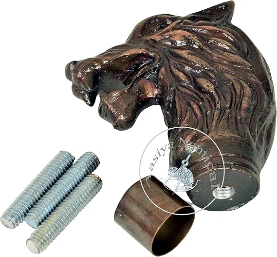 Beautiful Aluminum Wolf Handle Stylish Antique Walking Stick