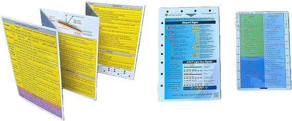 Crystal Pilot Private Pilot VFR Study Guide-1 + Acronym Cheat Sheet + Airport Markings Cheat Sheet