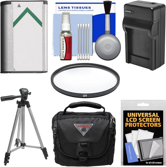 Essentials Bundle for Sony Cyber-Shot DSC-H400, DSC-HX350, DSC-HX400V Digital Camera with Case + NP-BX1 Battery & Charger + Tripod + UV Filter + Kit
