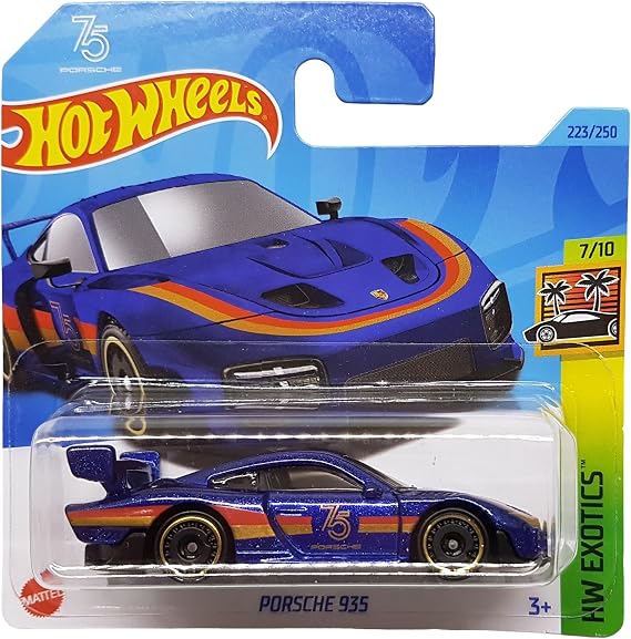 Hot Wheels - Porsche 935 - HW Exotics 7/10 - HKH96 - Kısa Kart - Mavi Metalik - Mattel 2023