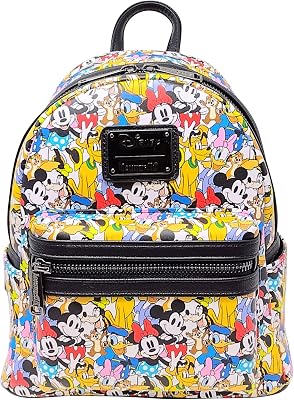 Loungefly Disney Mickey and Friends Womens Double Strap Shoulder Bag Purse