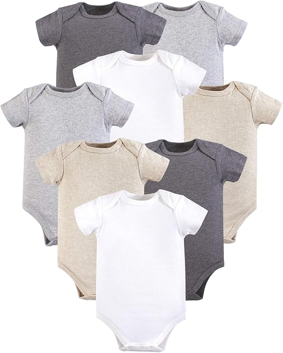 Hudson Baby Baby Cotton Bodysuits 8-pack