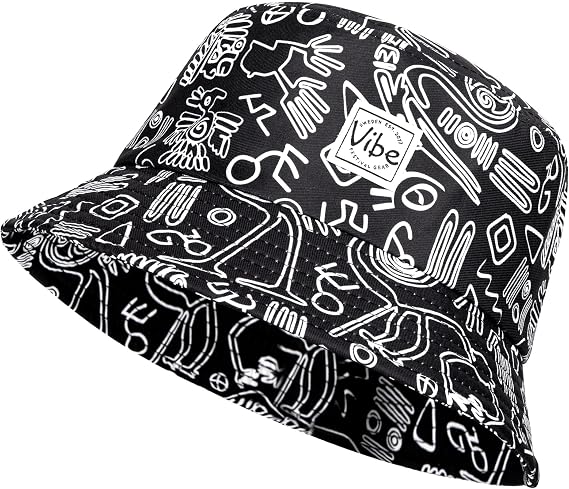 Vibe Festival Gear Bucket Hat Unisex for Men Women Fashion Fishing Hat Cute Fisherman Cap