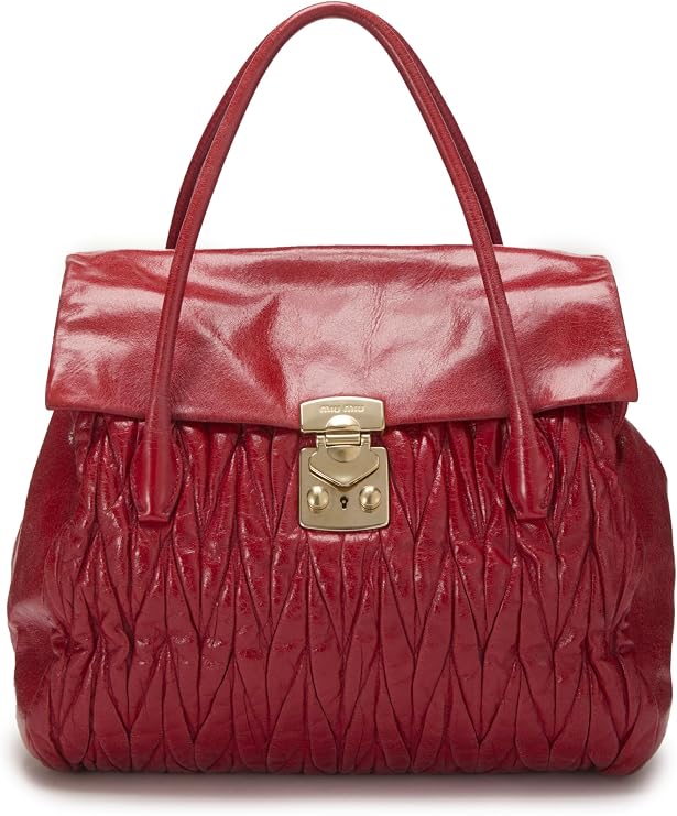 Pre-loved Red Nappa Convertible Handbag, Red