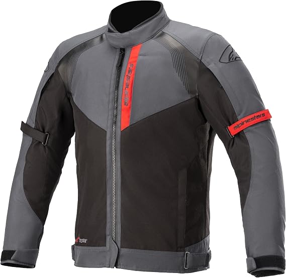 Alpinestars Headlands Drystar Motorcycle Textile Jacket, black/grey/red, M
