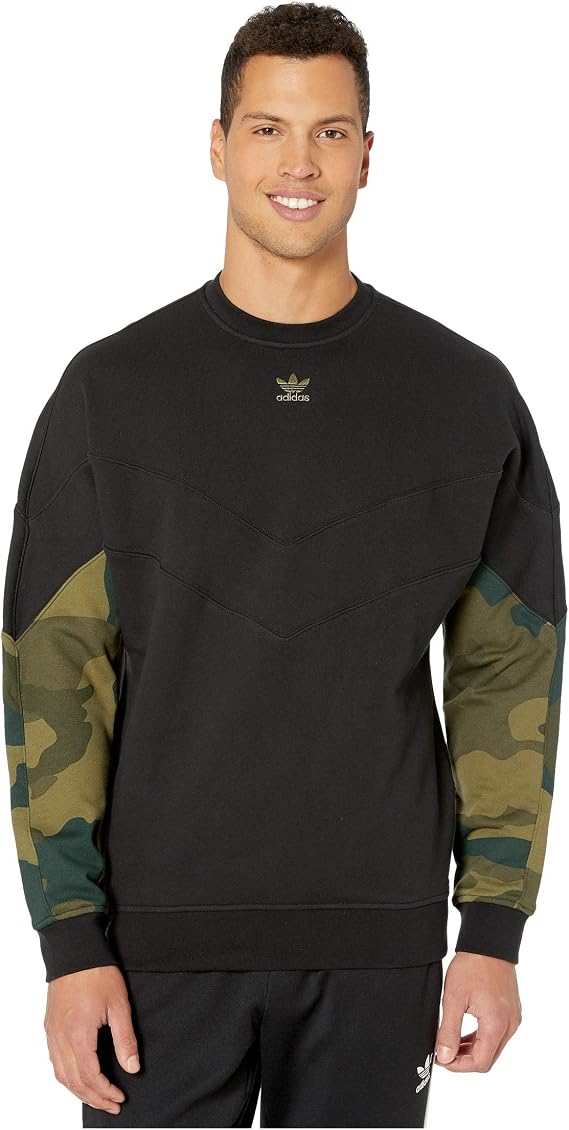 adidas Originals Men's Camo Crew Neck Sweatshirt