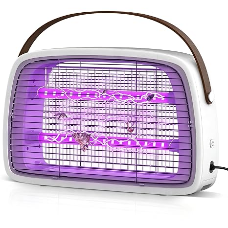 Fly Catcher Indoor, 3800V High-Voltage Insect Killer Electric Bug Zapper, LED Bulbs Up to 50,000 Hours, Fly Trap Mosquito Trap, Fly Killer Fly Zapper