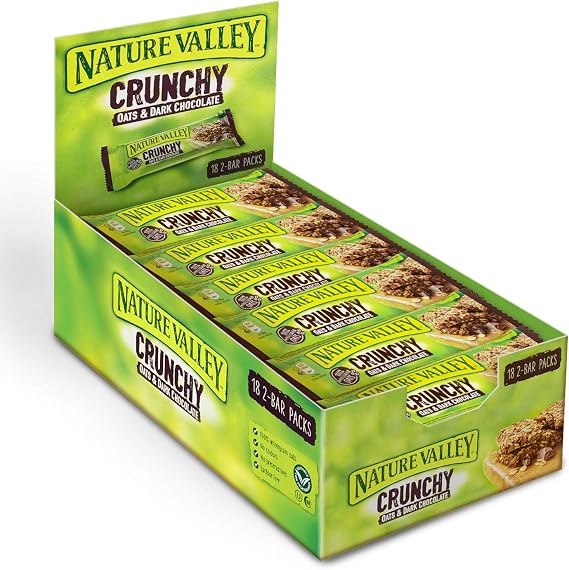 Nature Valley Crunchy Oats and Chocolate Cereal Bars, 18 x 42 g