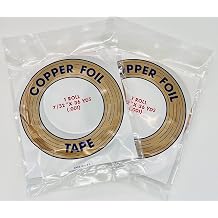 2 Rolls/Pack 7/32 Copper Foil (Copper Backed)