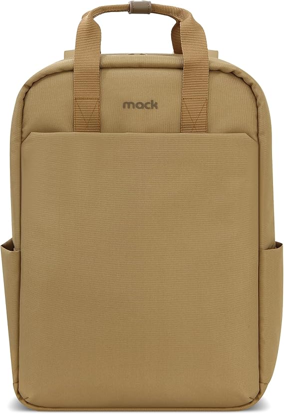 Mack MCE-1523 Nova Eco Çevre Dostu Laptop Sırt Çantası 15.6 inç, YKK Fermuarlı Bilgisayar Sırt Çantası, Kadın ve Erkek Günlük Çanta, Okul ve İş Çantası, Camel